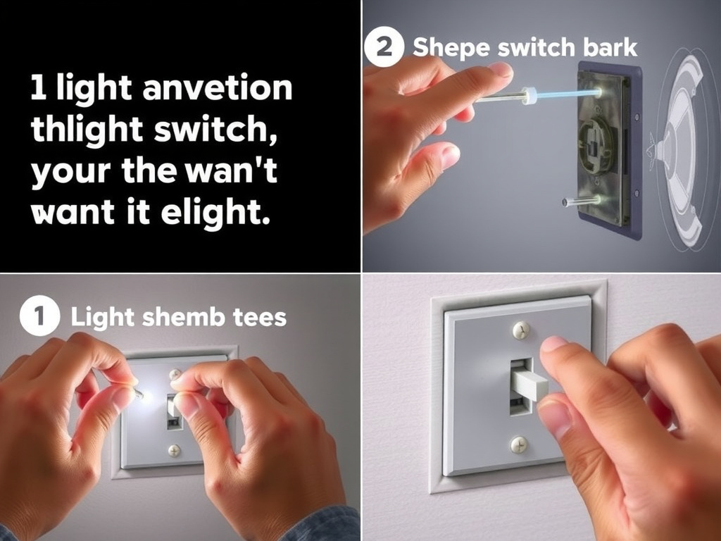 Step-by-step demonstration of electrical work installation process
