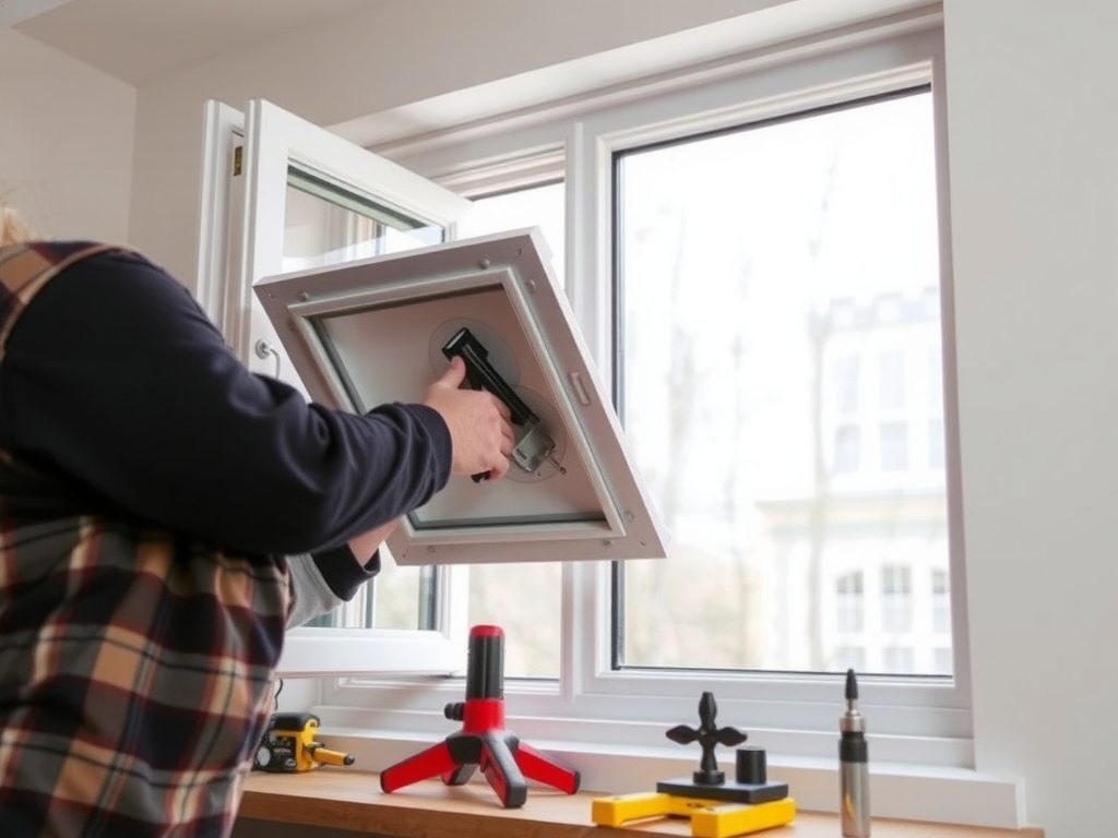 Professional electrical work setup with proper tools and equipment