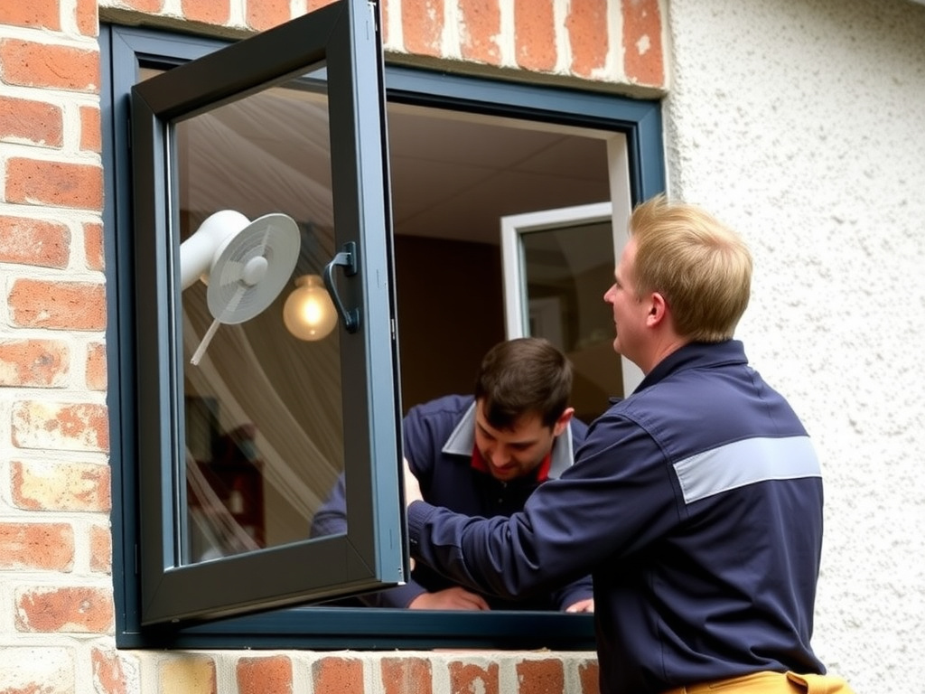 Completed electrical work installation showing professional results