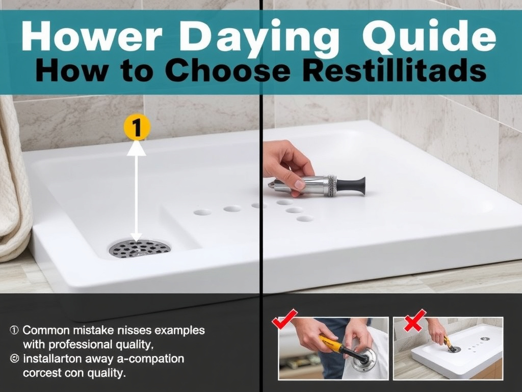 Completed Acrylic or stone-resin trays installation showing professional results