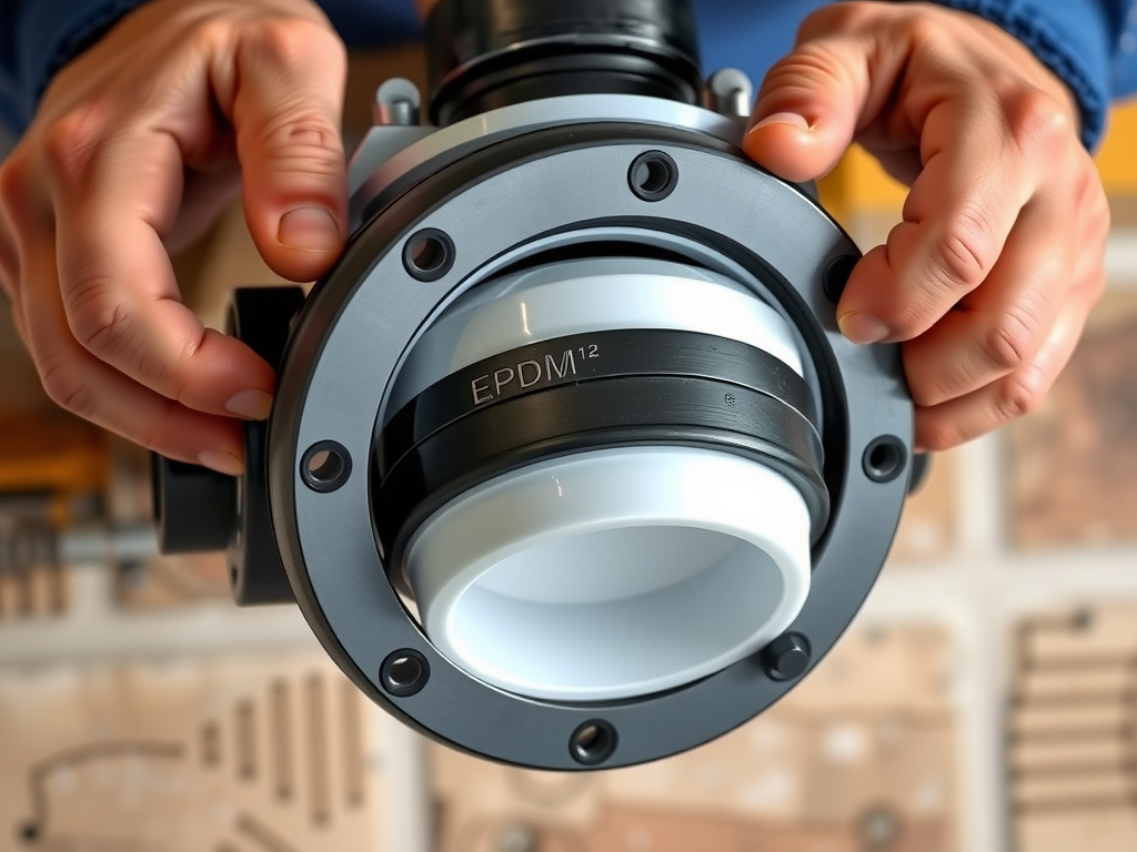 Completed Flange with EPDM collar installation showing professional results