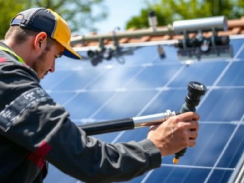 Completed Apricus AZ20-30 installation showing professional results