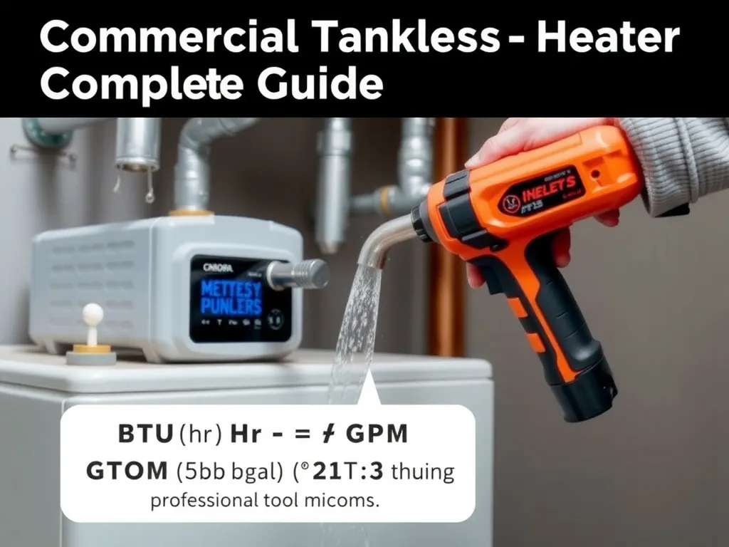 Completed BTU/hr = GPM × 8.33 lb/gal × ΔT (°F) × 60 min/hr installation showing professional results