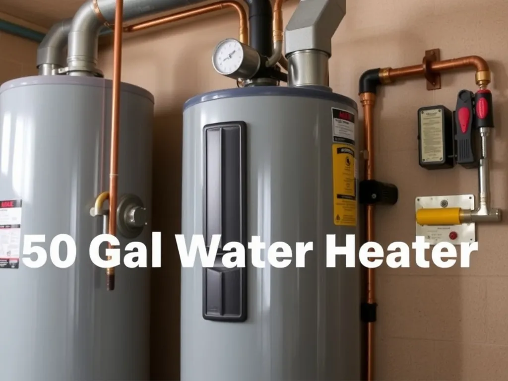 Completed A 50-gallon gas water heater delivers consistent h installation showing professional results