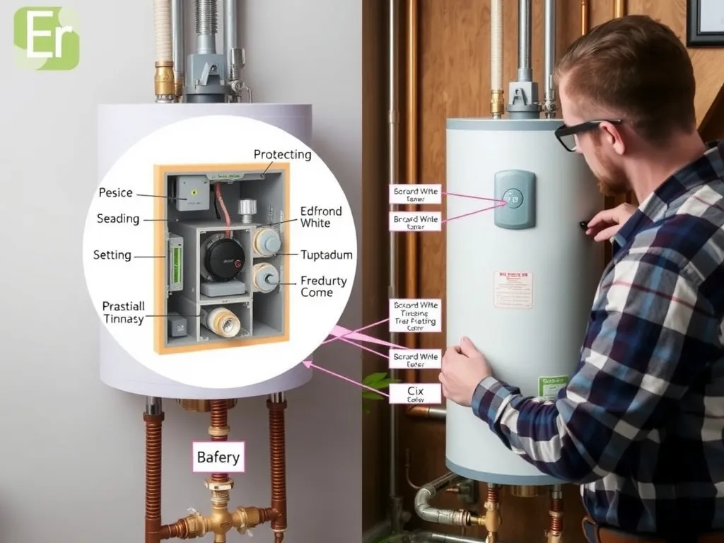 Completed Bradford White water heater reviews: Bradford Whit installation showing professional results