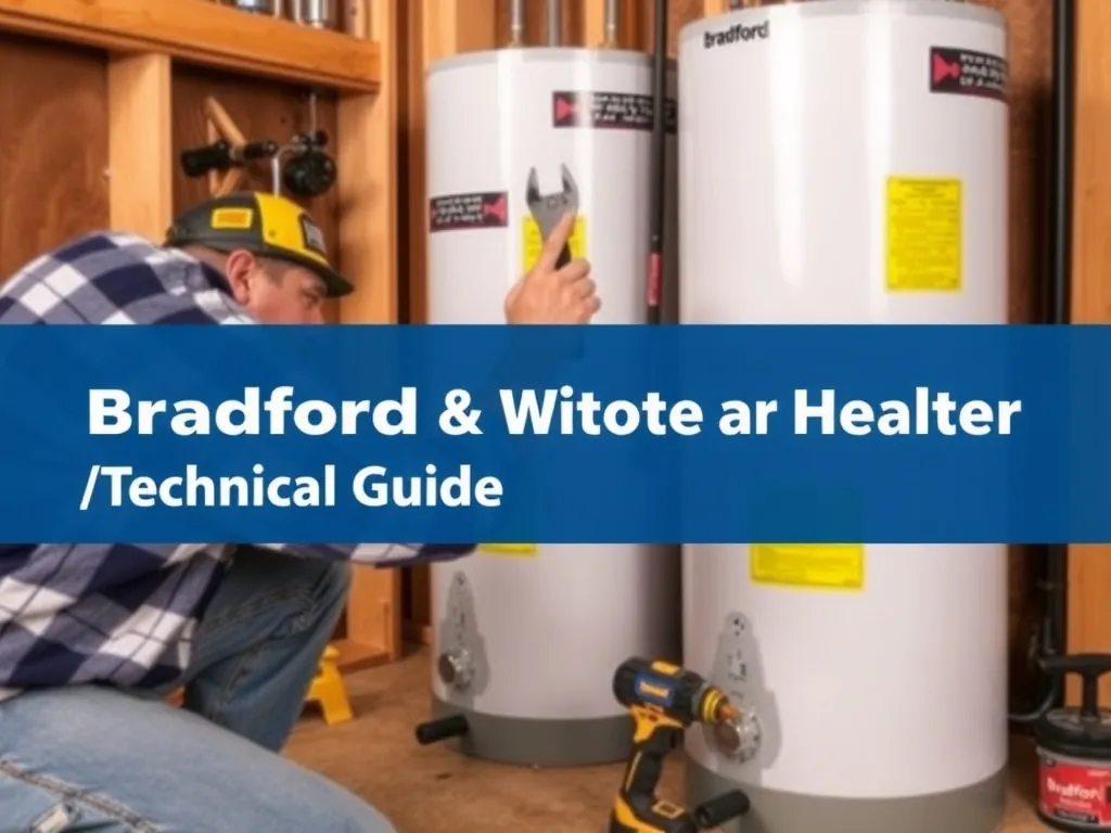 Professional Bradford White 50-Gallon Water Heater: Complete Technical Guide, Installation, and Maintenance setup with proper tools and equipment