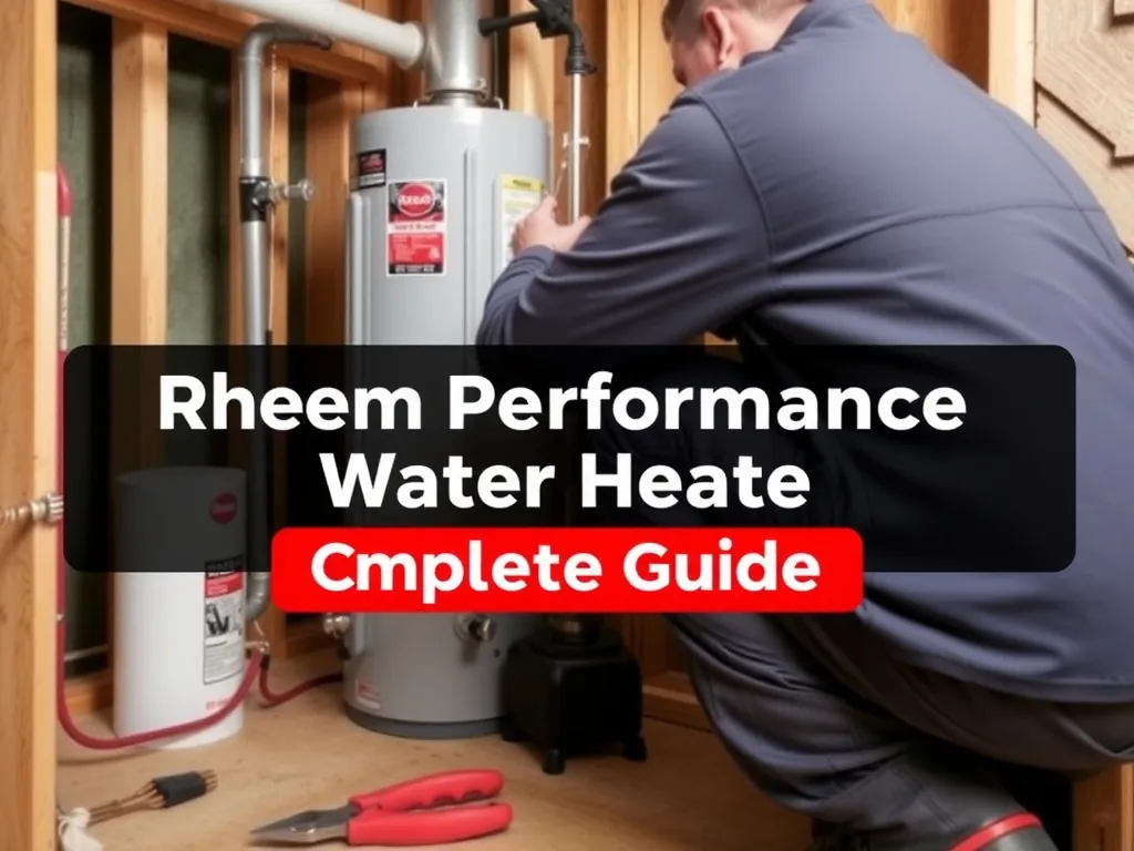 Professional Rheem Performance Platinum Water Heater: Complete Technical Guide, Costs, and Installation setup with proper tools and equipment