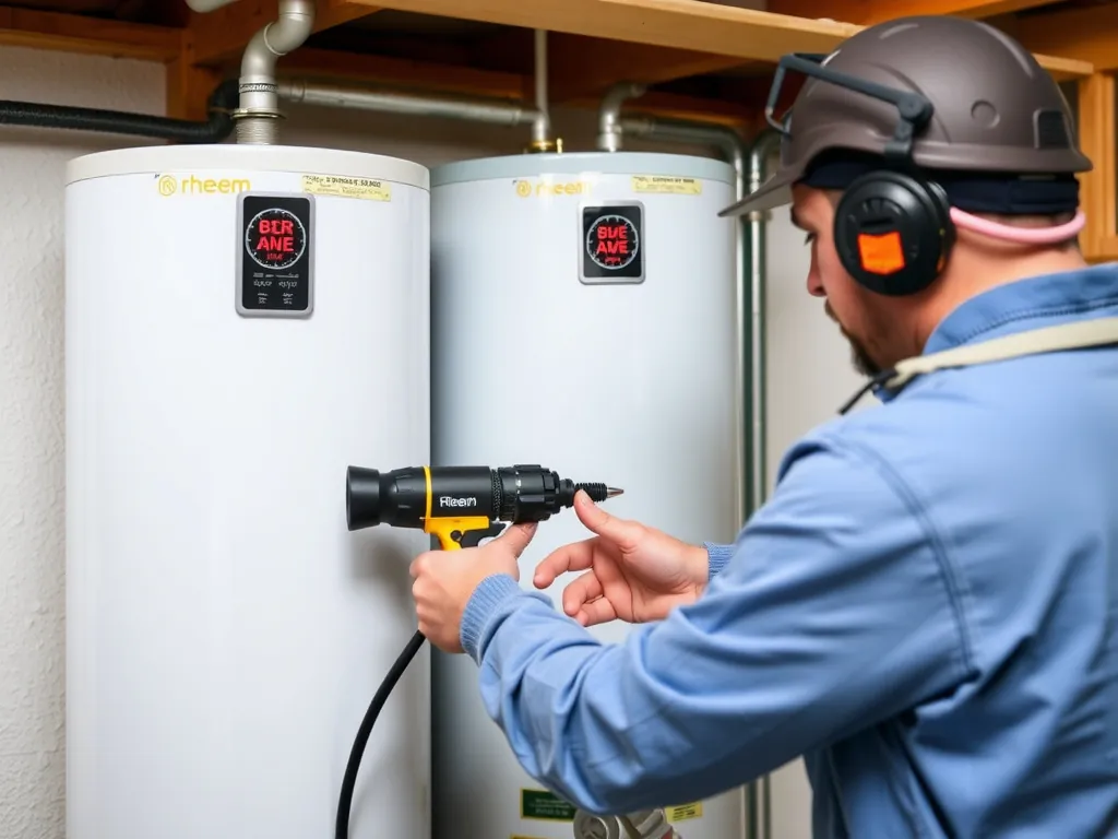 Completed Rheem Performance Platinum Water Heater: Complete Technical Guide, Costs, and Installation installation showing professional results