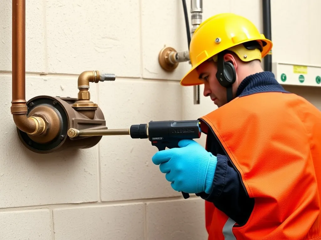 Completed Gas line upgrade installation showing professional results