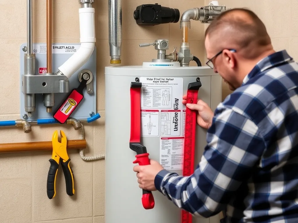 Professional Water Heater Straps: Complete Installation, Code, and Safety Guide setup with proper tools and equipment