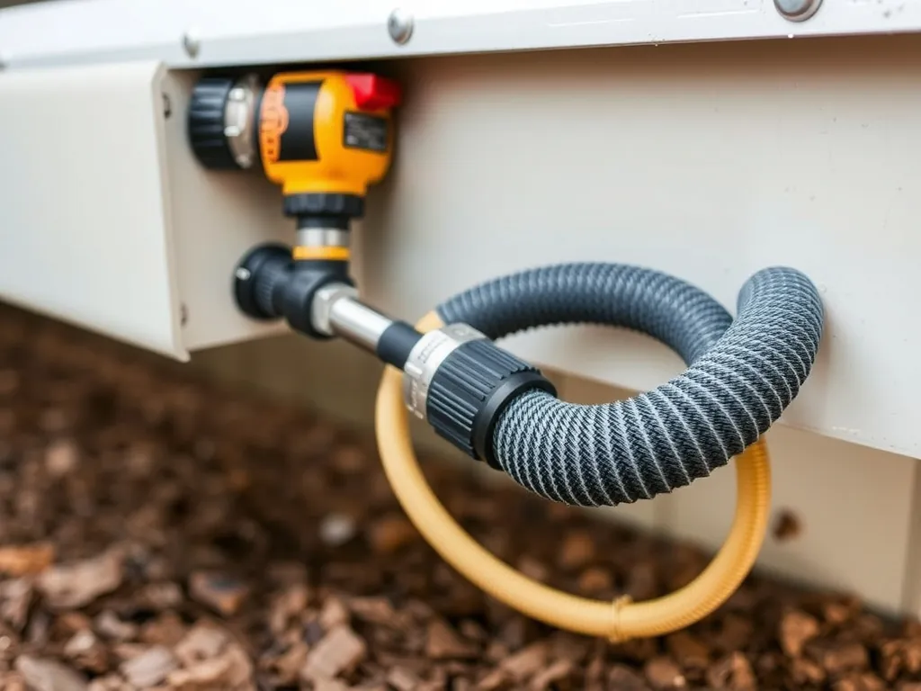 Completed Heated water hose for RV: Essential guide to preve installation showing professional results