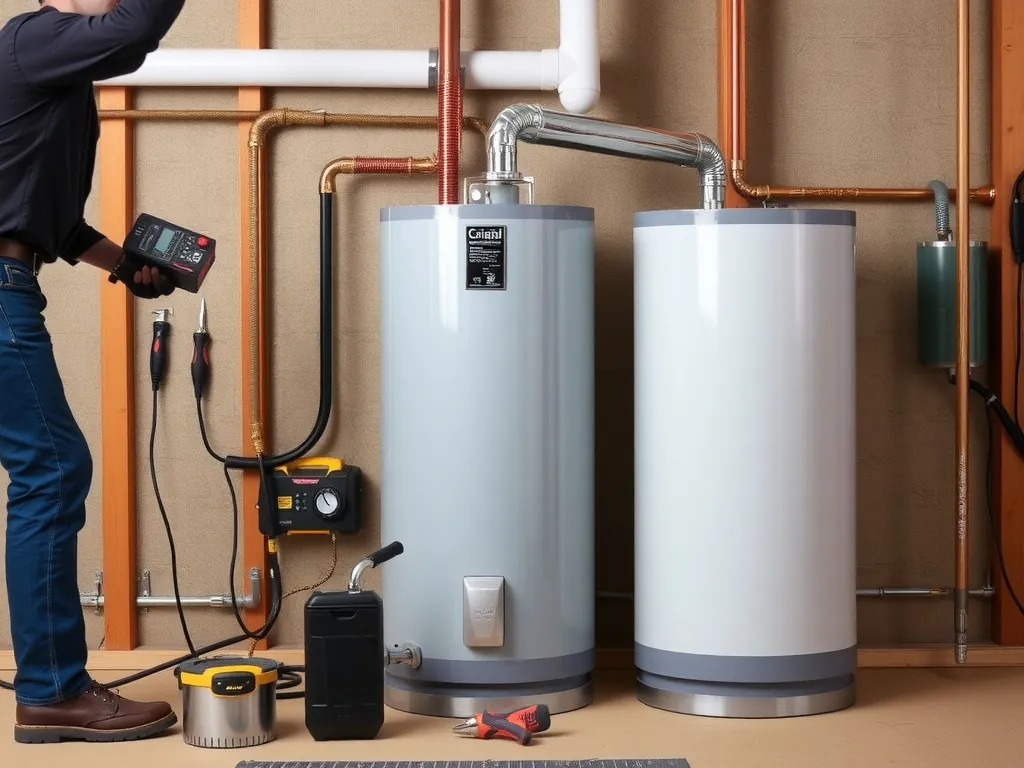 Professional 50 Gallon Hot Water Heater: Complete Technical Guide, Costs, and Installation setup with proper tools and equipment