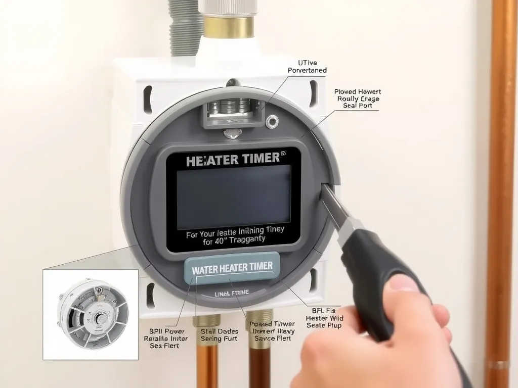 Completed Water Heater Timer: Complete Installation, Scheduling, and Energy Savings Guide installation showing professional results