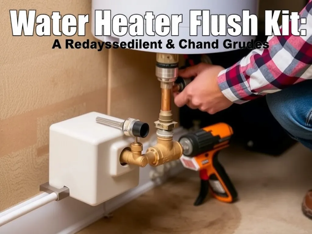 Professional A water heater flush kit removes sediment buildup setup with proper tools and equipment