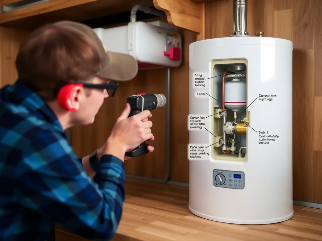 Completed Step 1: Disconnect Power and Gas installation showing professional results