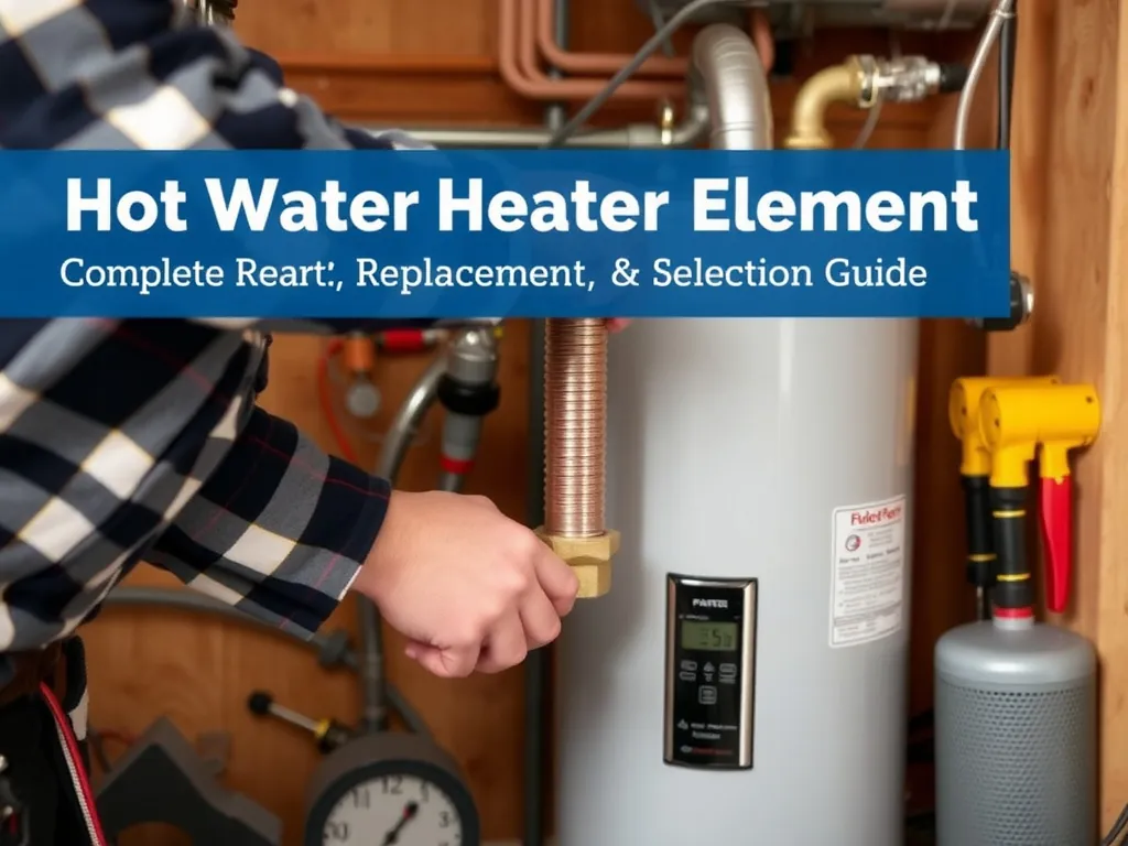 Professional Hot Water Heater Element: Complete Replacement, Diagnosis, and Selection Guide setup with proper tools and equipment