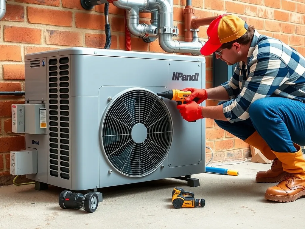 Completed Air to water heat pumps extract ambient heat from  installation showing professional results