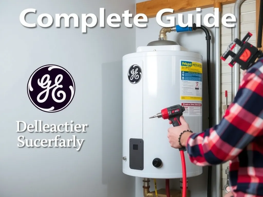 Completed GE electric water heaters deliver reliable, energy installation showing professional results