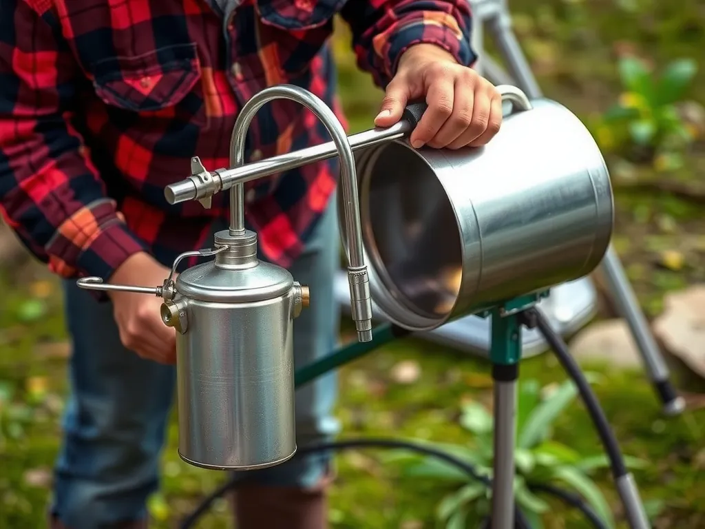 Completed A camping hot water heater delivers on-demand heat installation showing professional results