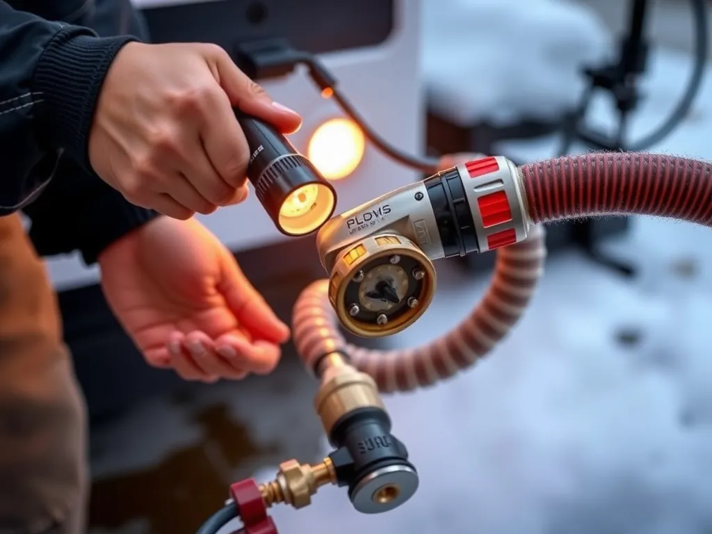 Completed Heated Water Hose for Campers: Complete Winter RV Plumbing Protection Guide installation showing professional results