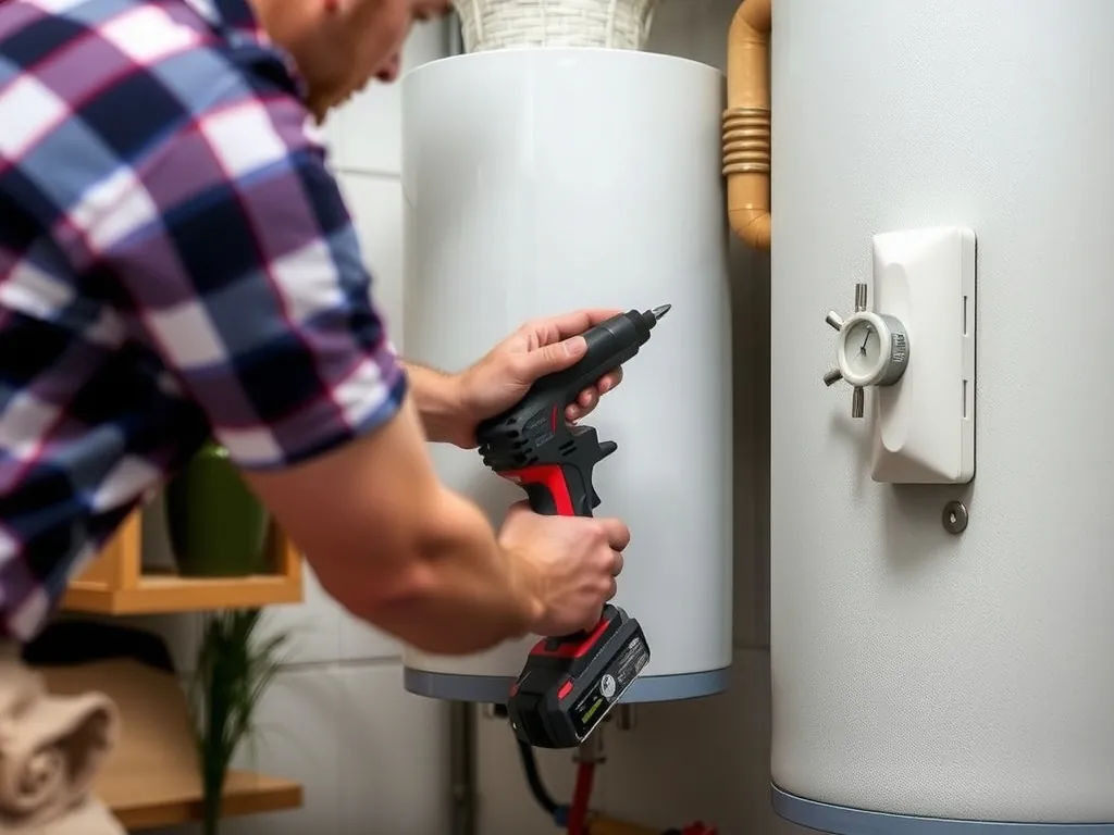 Completed Step 1: Shut Off Power and Water Supply installation showing professional results