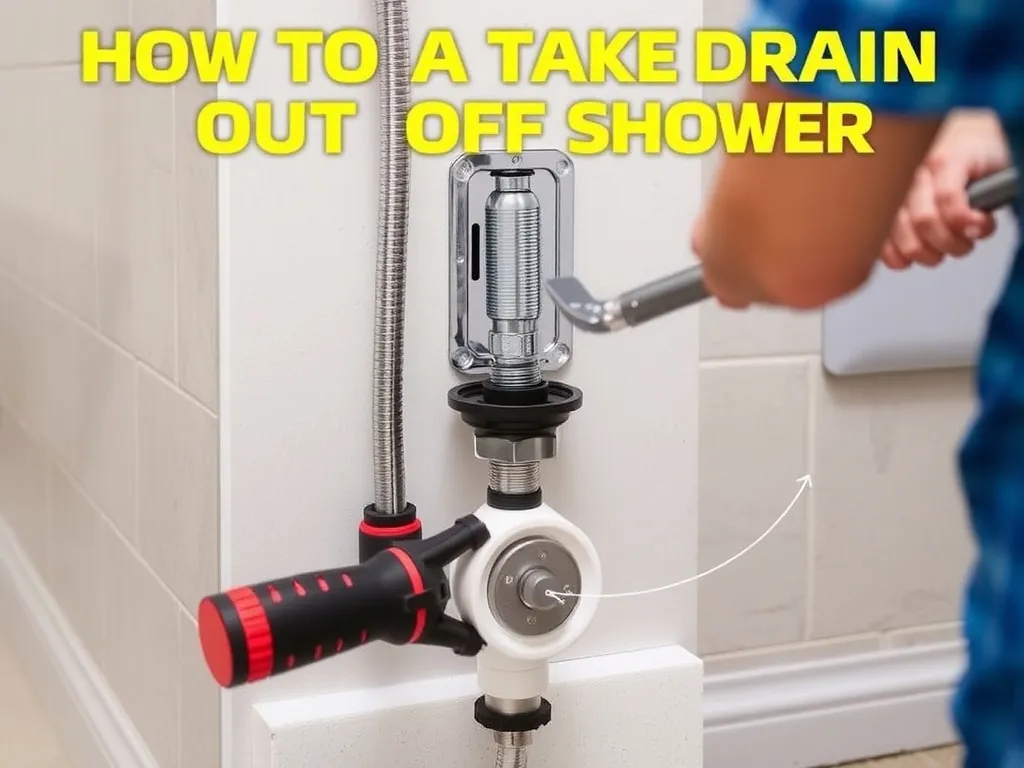 Professional how to take drain out of shower setup with proper tools and equipment