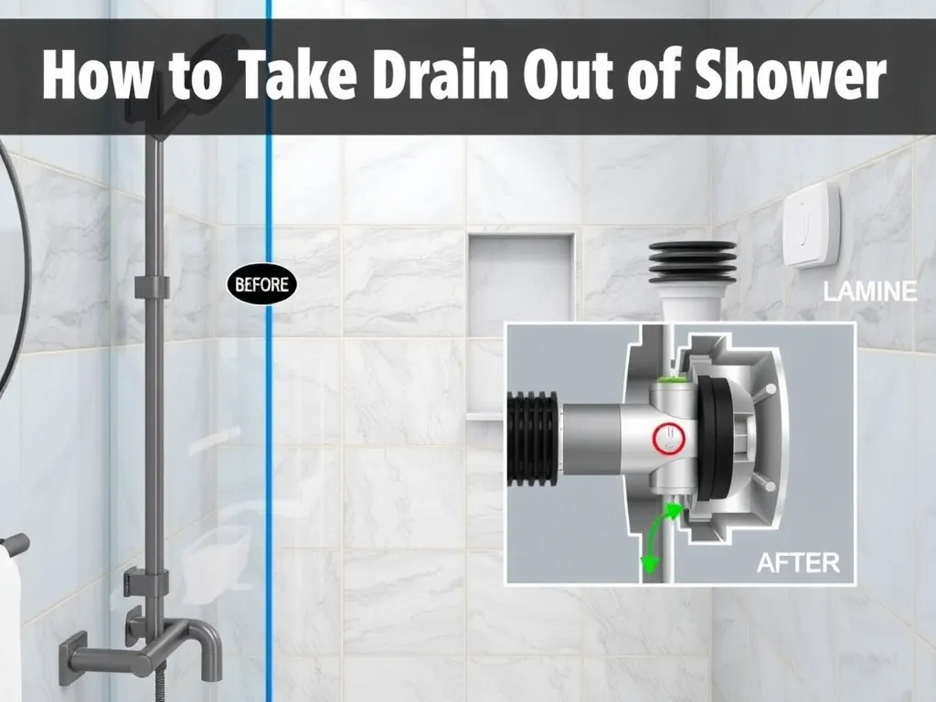 Completed how to take drain out of shower installation showing professional results