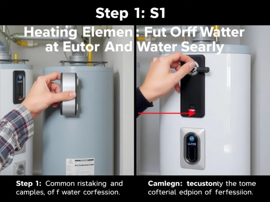 Completed Step 1: Shut Off Power and Water Supply installation showing professional results