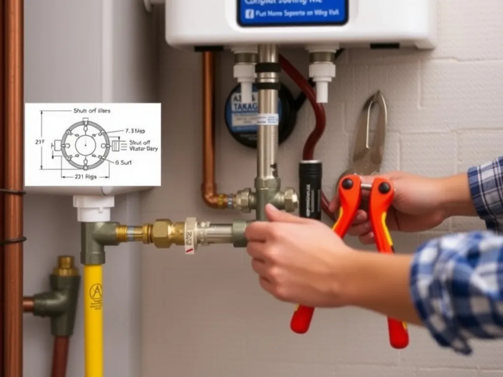 Professional Shut off utilities setup with proper tools and equipment