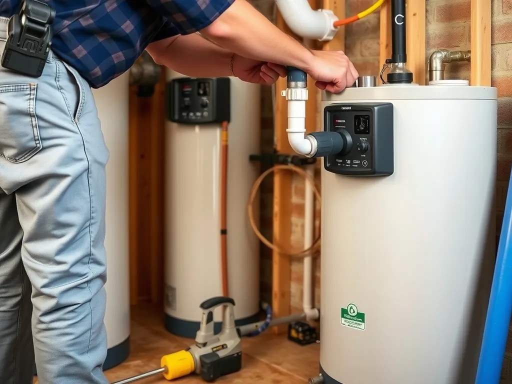 Professional storage tank setup with proper tools and equipment