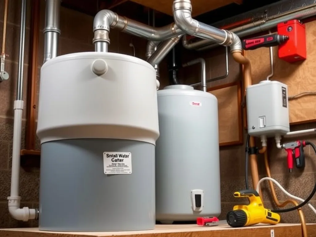 Completed storage tank installation showing professional results