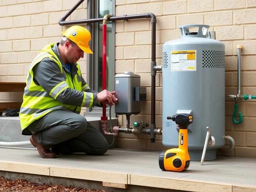 Completed Shut off utilities installation showing professional results